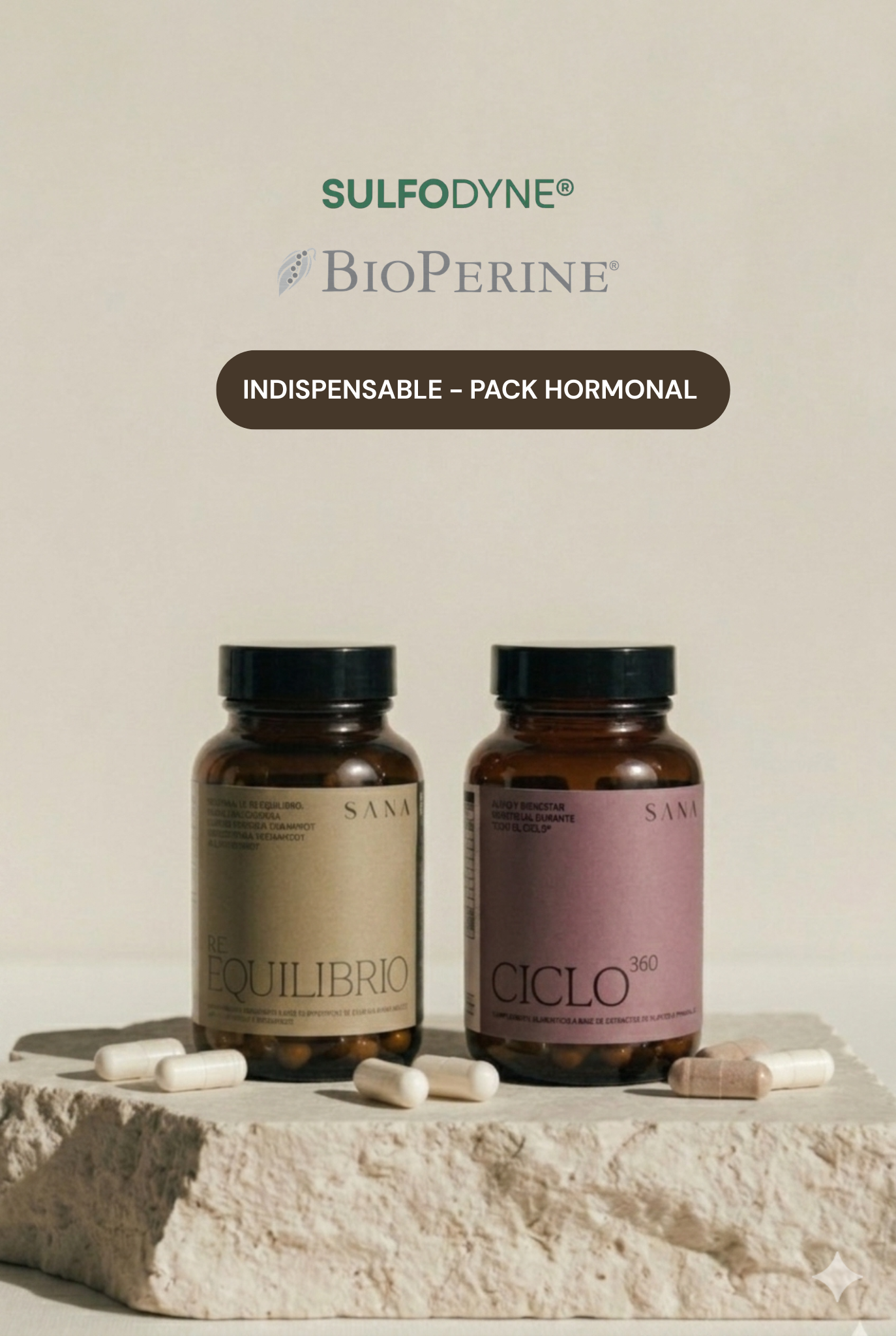 Pack Hormonal | Suplementos para el equilibrio interno y alivio de síntomas hormonales